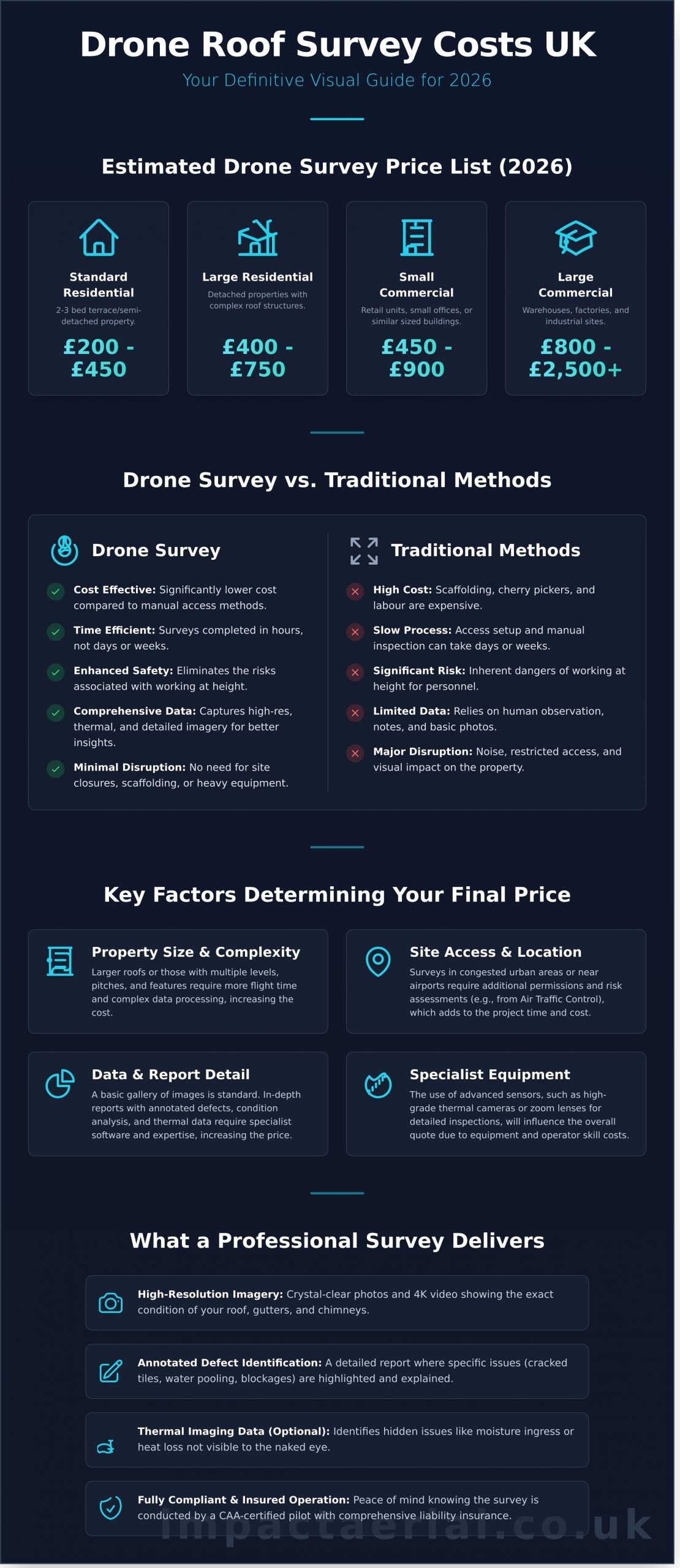 Drone Roof Survey Cost UK: A Complete 2026 Pricing Guide - Infographic