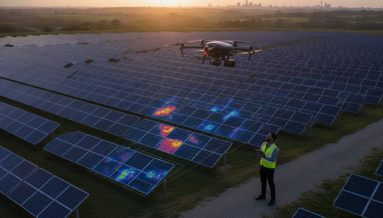 PV Solar Farm Thermal Surveys: The 2026 Guide to Maximising Energy ROI