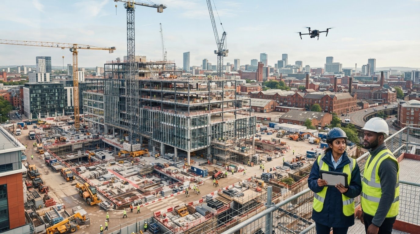 Drone video for construction marketing and progress monitoring